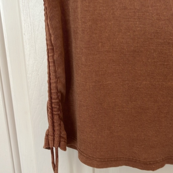 NWT Anthropologie X Pilcro | Ruched Square-Neck Tank Top Sleeveless Medium Boho - Picture 6 of 12